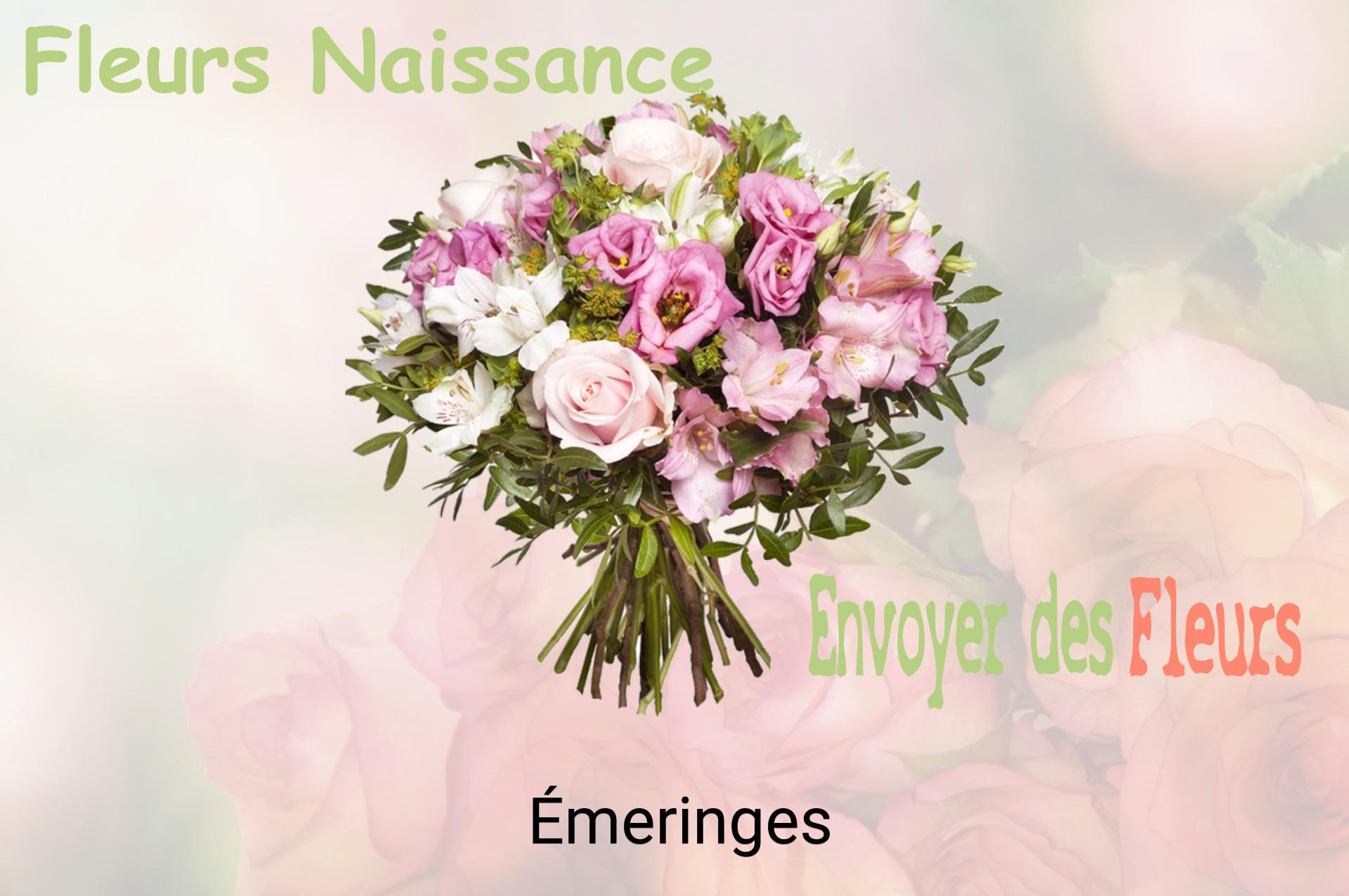 Bouquet de fleurs de naissance livré à Émeringes
